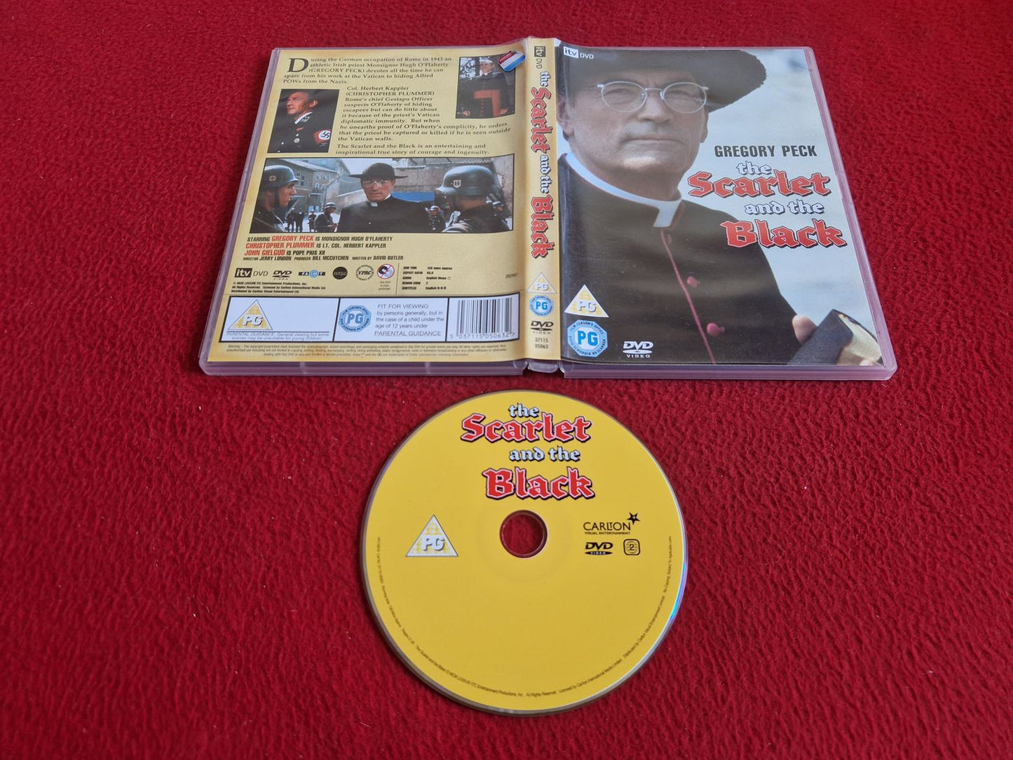 THE SCARLET AND THE BLACK DVD