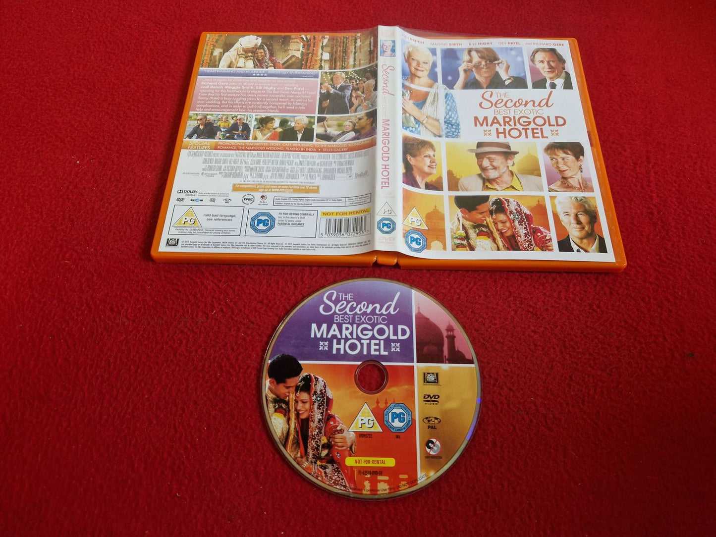 THE SECOND BEST EXOTIC MARIGOLD HOTEL DVD