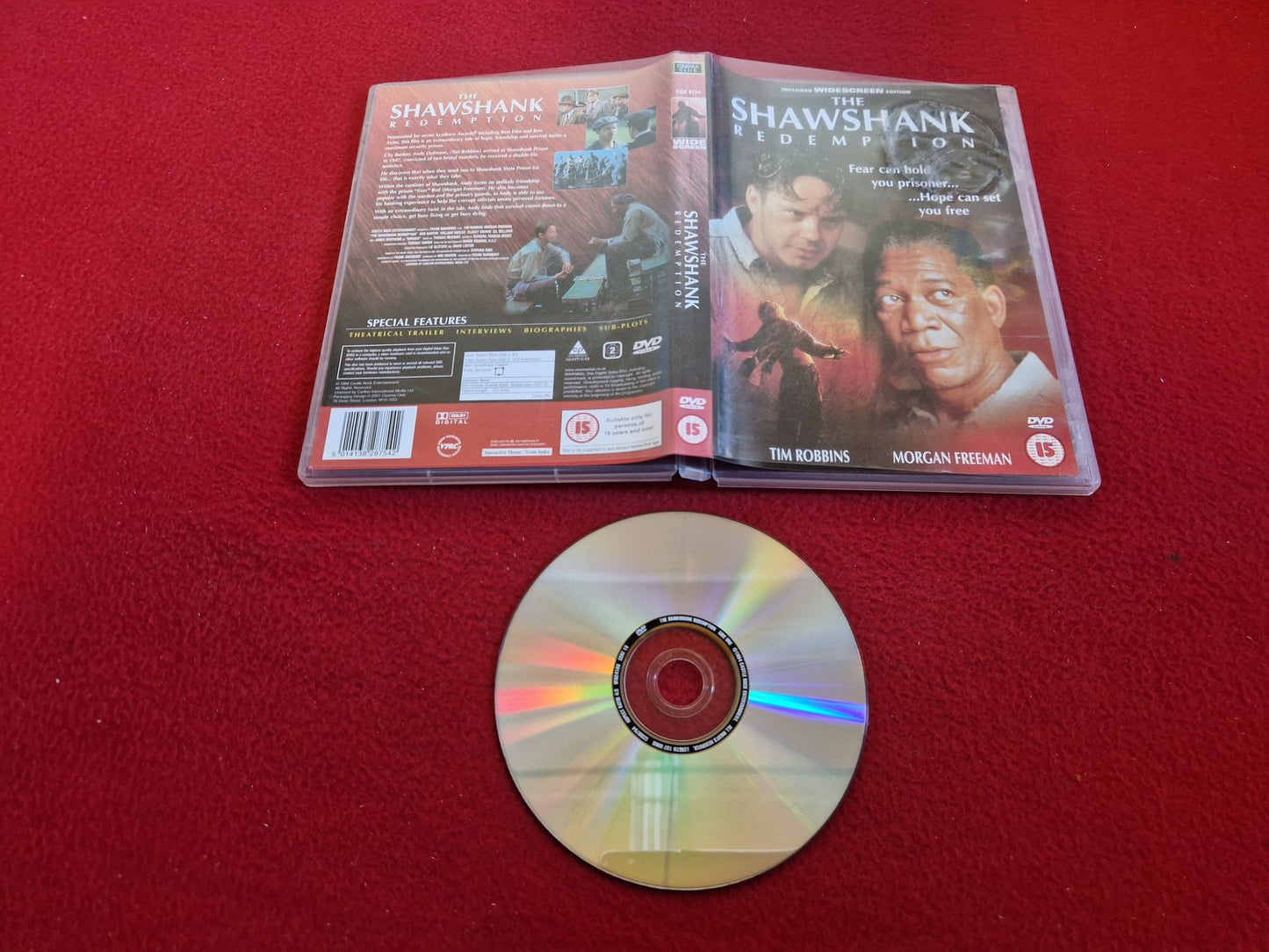 THE SHAWSHANK REDEMPTION DVD