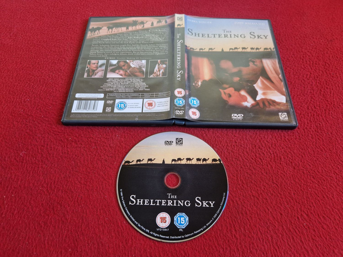 THE SHELTERING SKY DVD