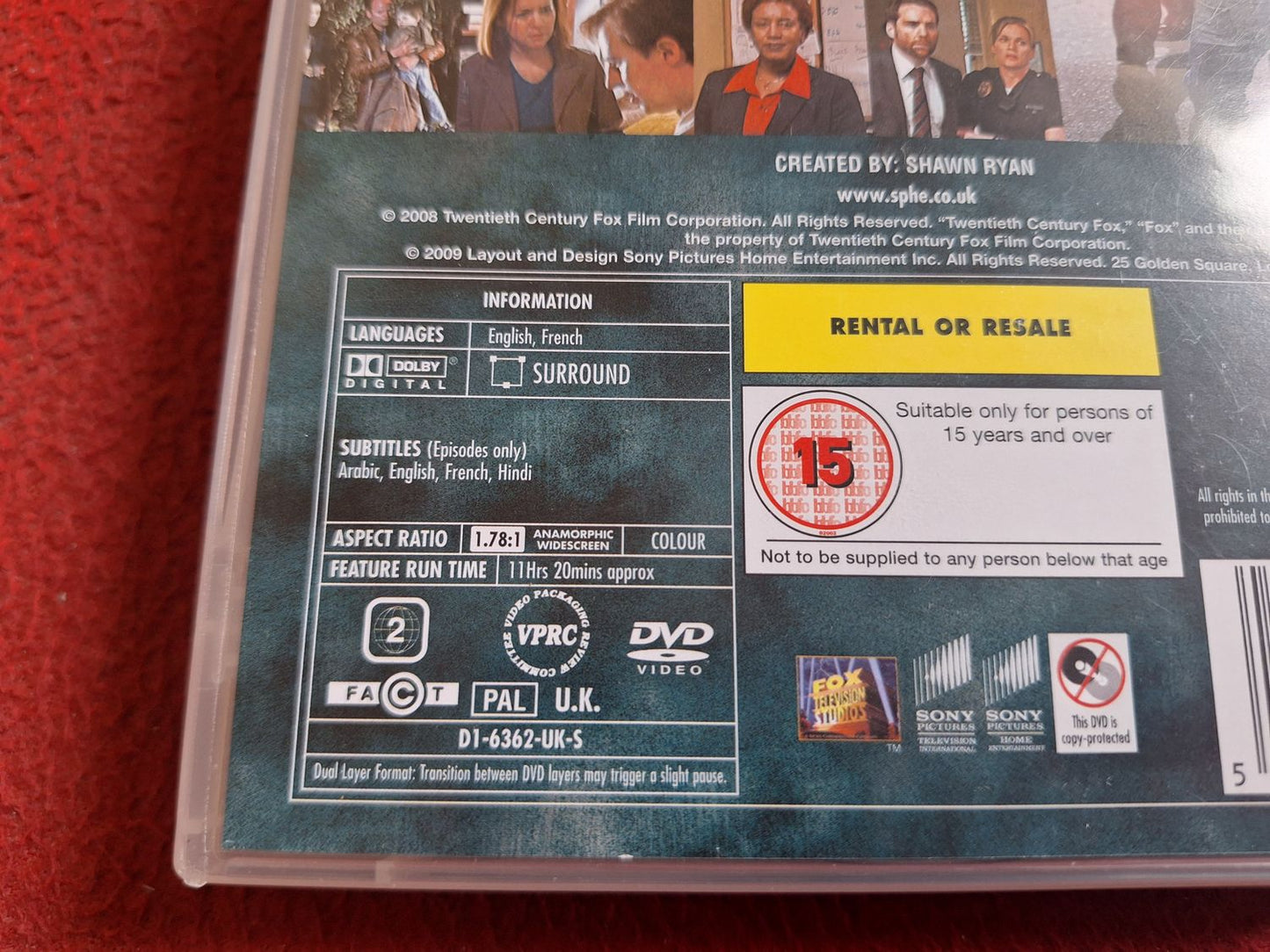 THE SHIELD SEASON 7 BOX DVD