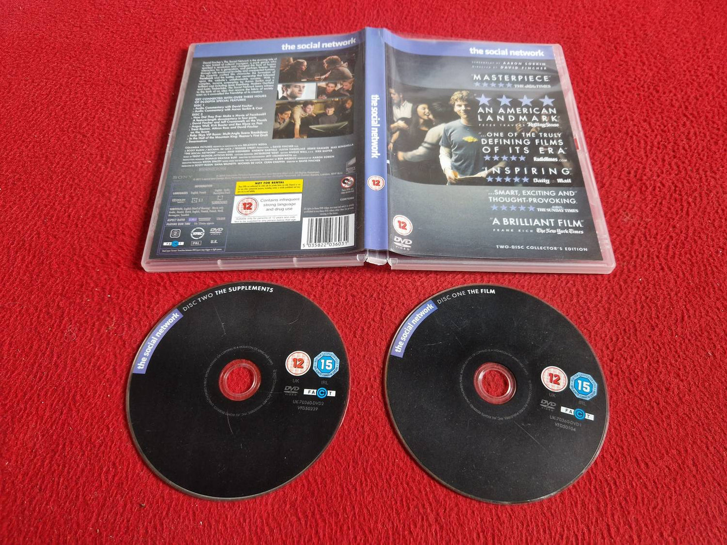 THE SOCIAL NETWORK DVD