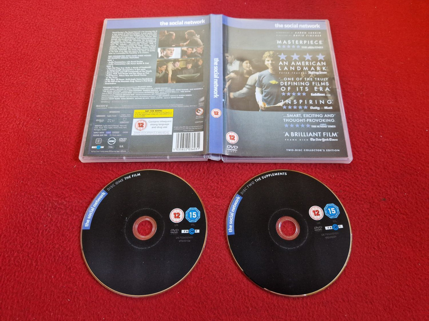 THE SOCIAL NETWORK DVD