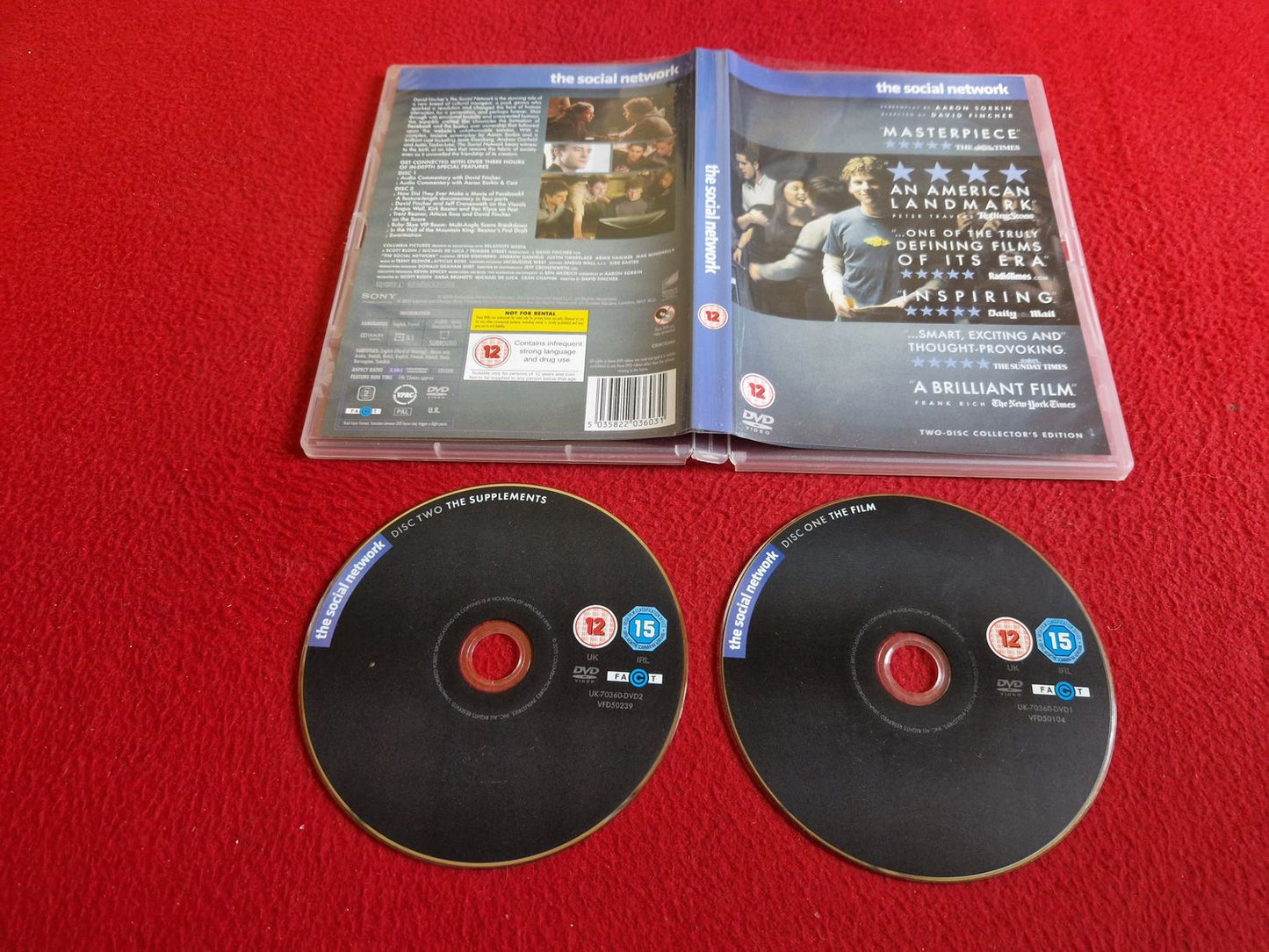 THE SOCIAL NETWORK DVD