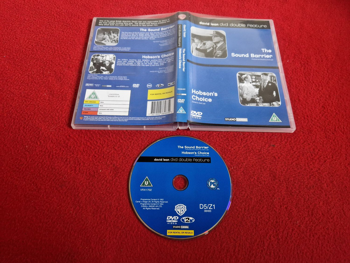 THE SOUND BARRIER / HOBSON'S CHOICE DVD