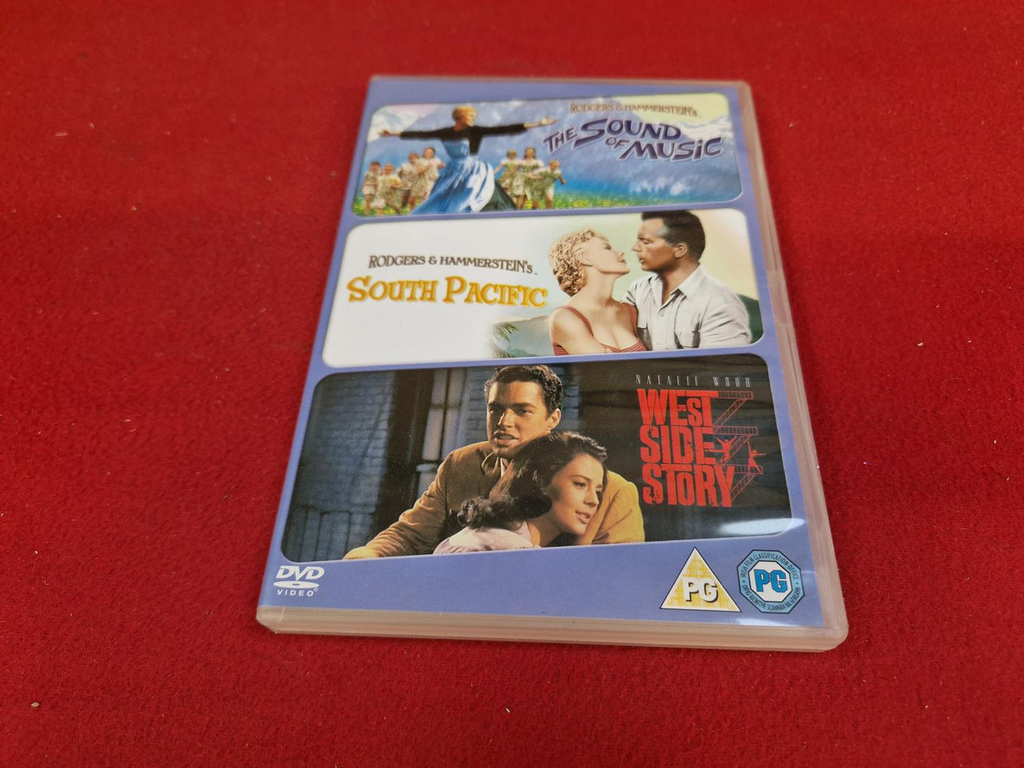 THE SOUND OF MUSIC / SOUTH PACIFIC / WEST SIDE STORY BOX till DVD