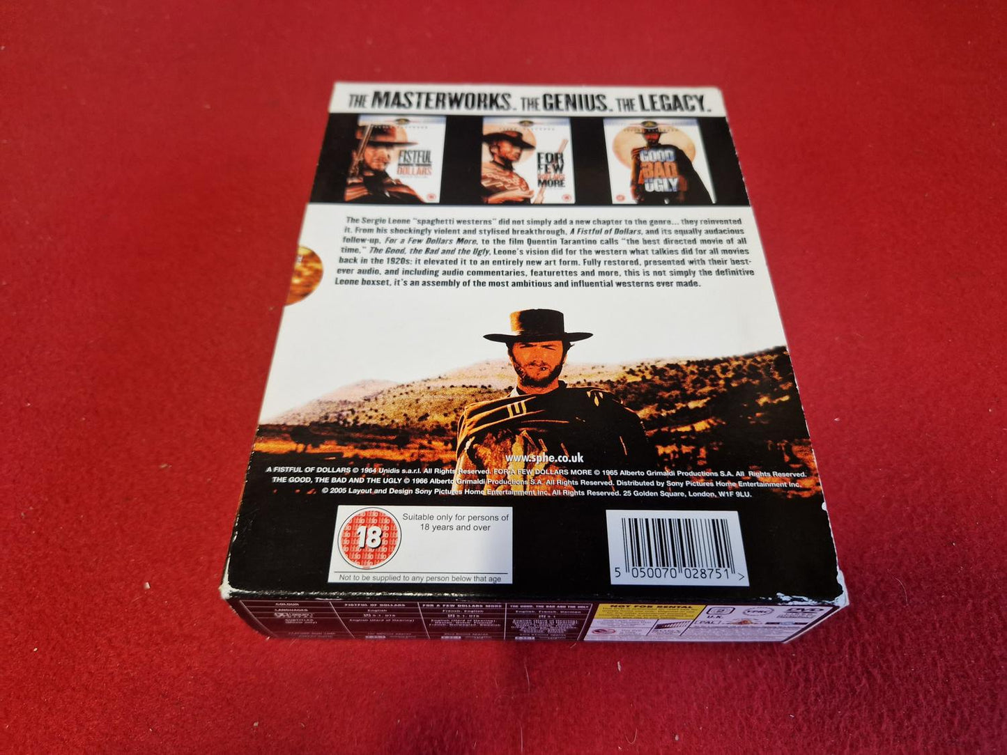 THE SPAGHETTI WESTERN COLL. FISTFUL OF DOLLARS mfl BOX till DVD