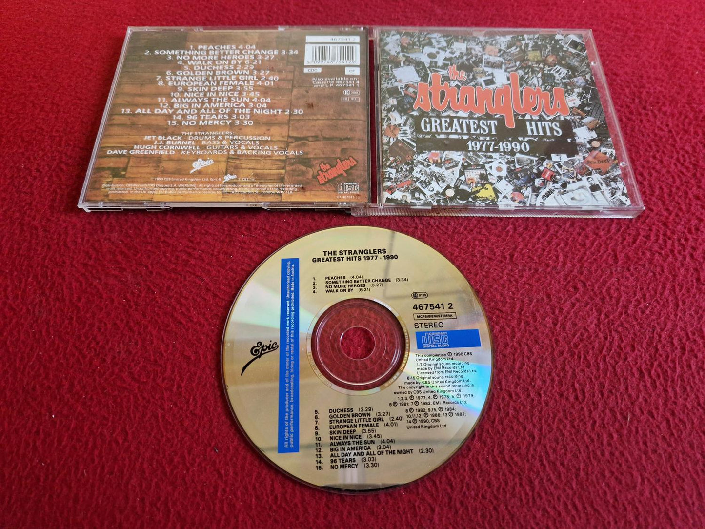 THE STRANGLERS GREATEST HITS 1977 - 1990 CD
