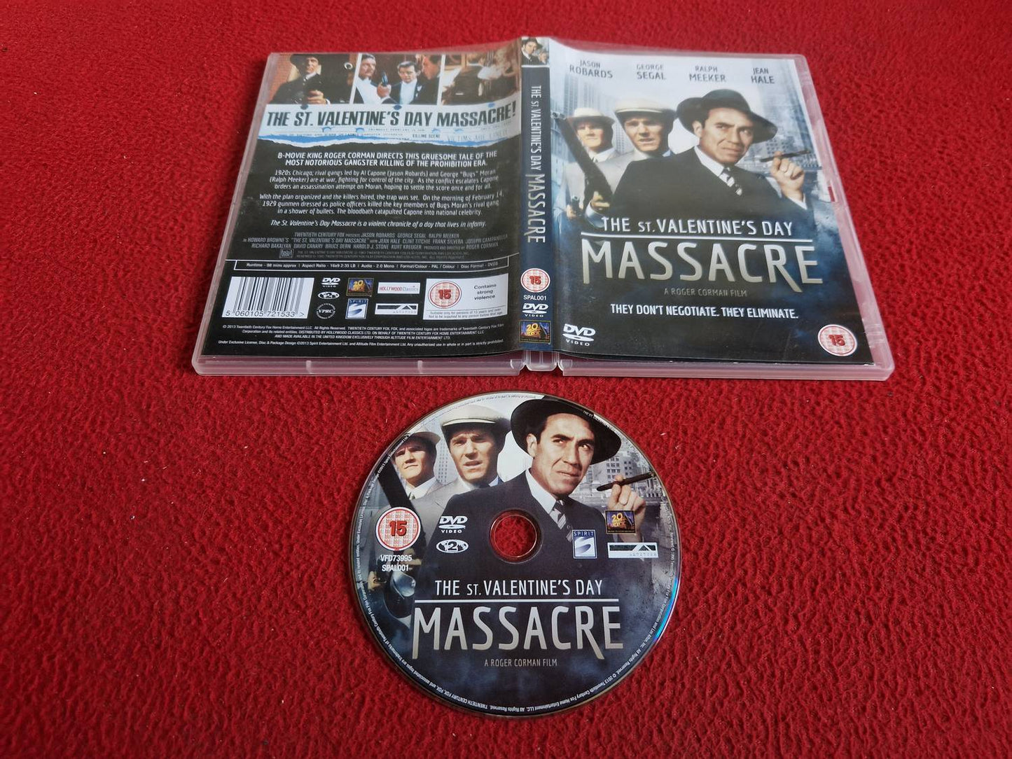 THE ST. VALENTINE'S DAY MASSACRE DVD