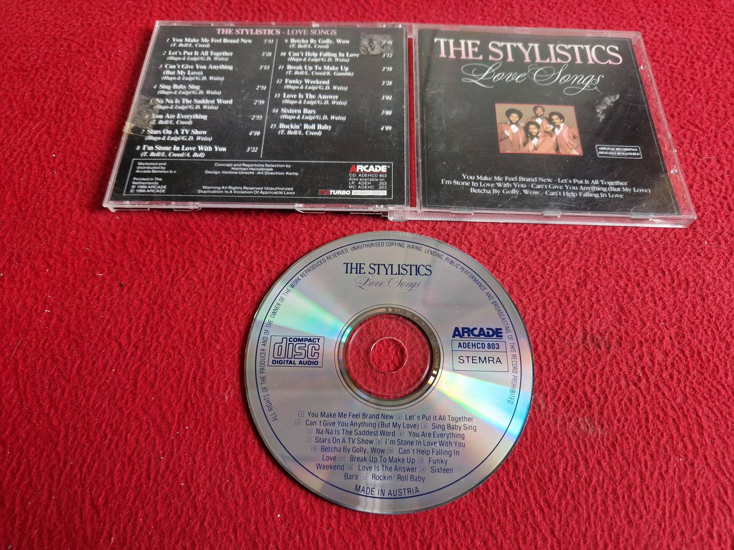 THE STYLISTICS LOVE SONGS CD