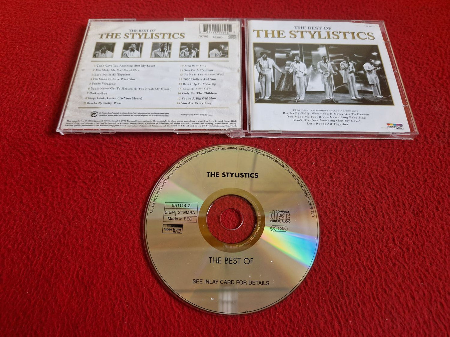 THE STYLISTICS THE BEST OF CD