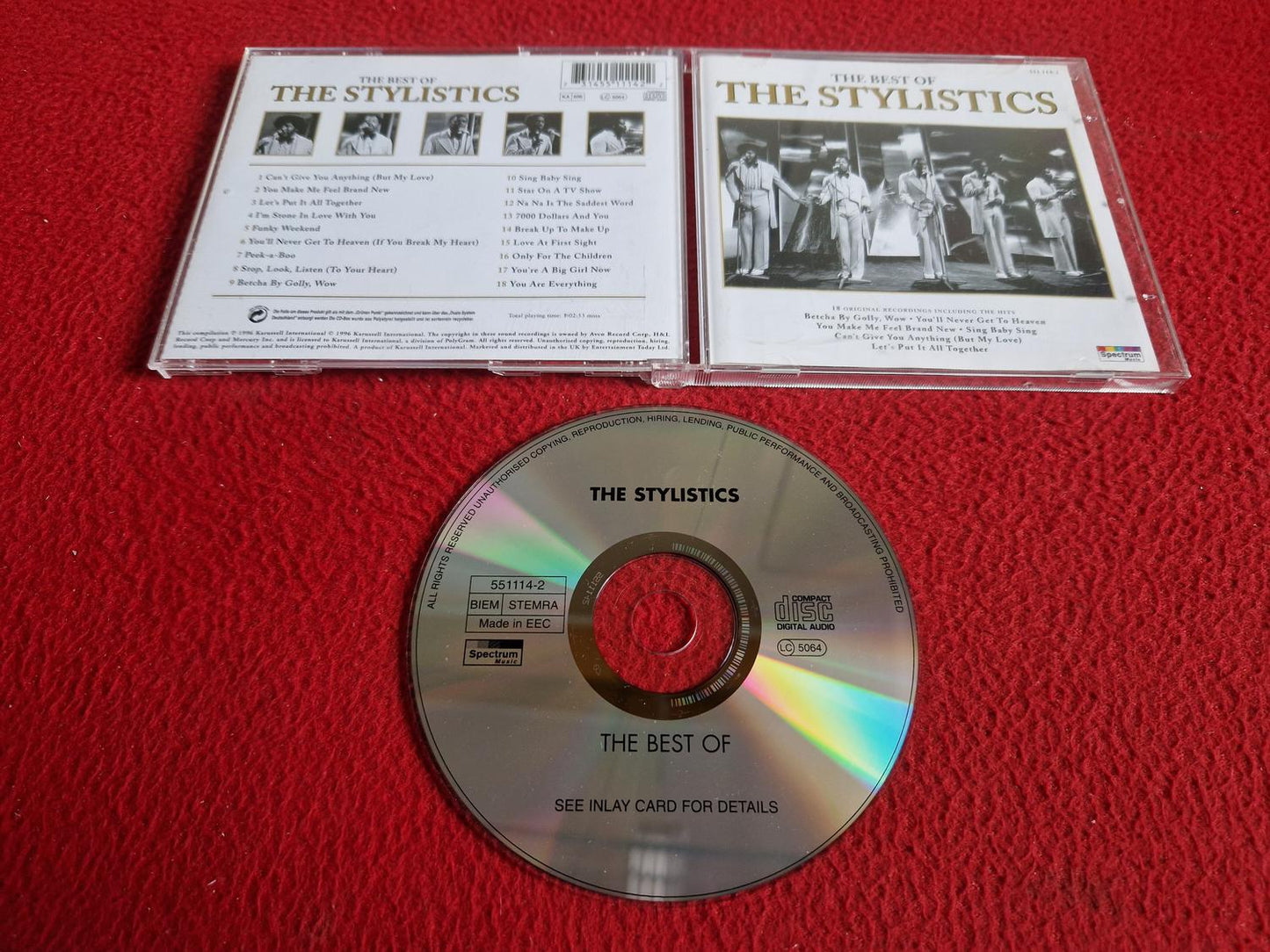 THE STYLISTICS THE BEST OF CD