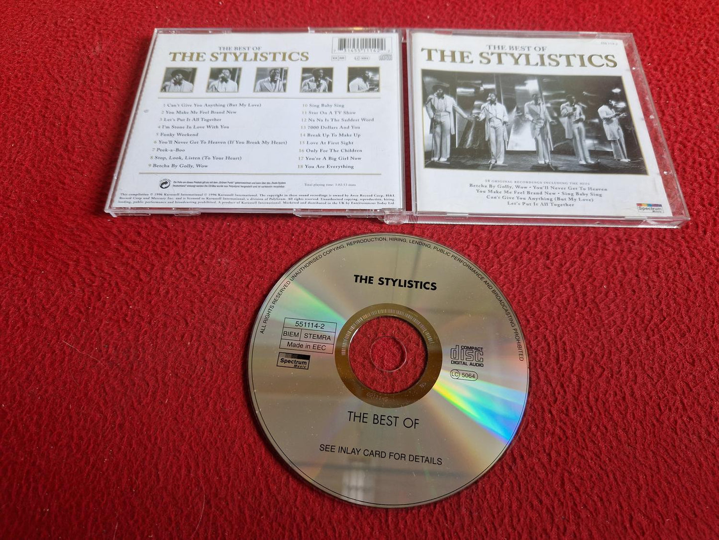 THE STYLISTICS THE BEST OF CD