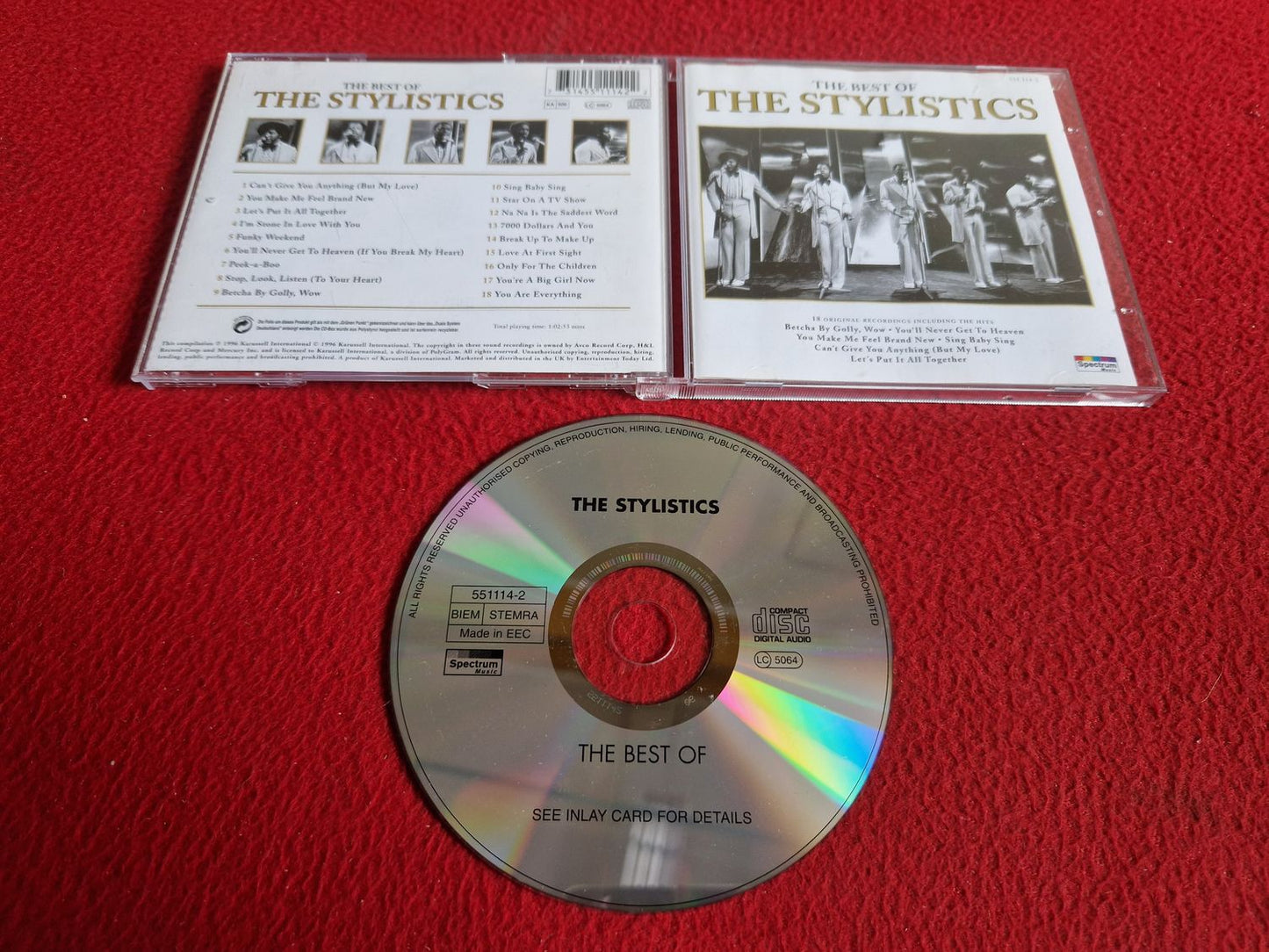 THE STYLISTICS THE BEST OF CD