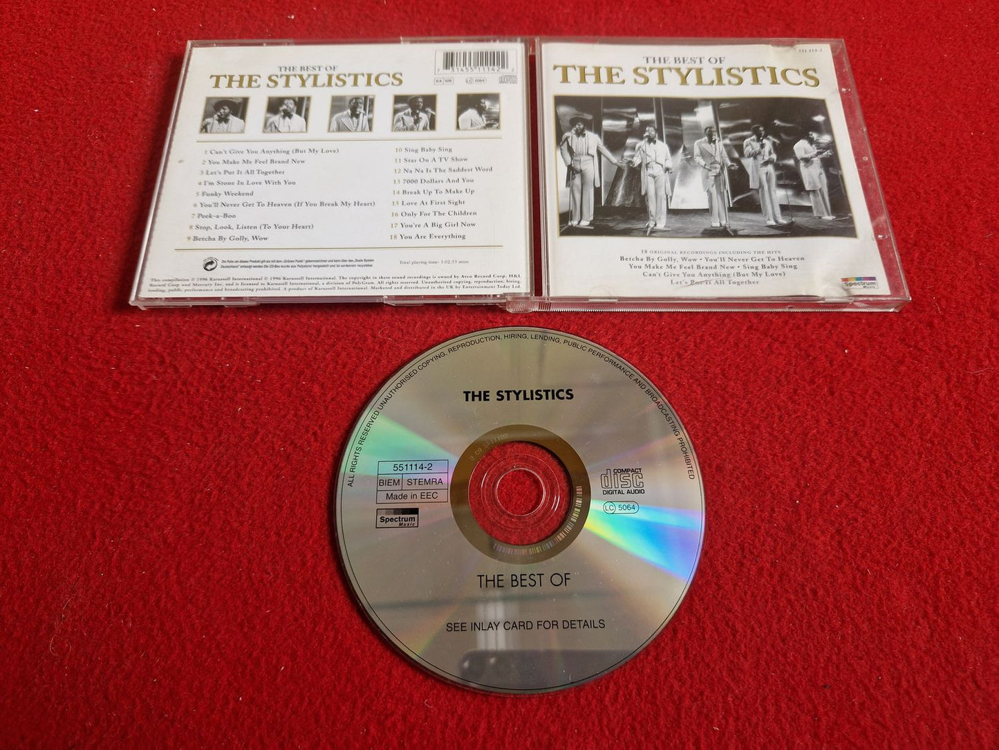 THE STYLISTICS THE BEST OF till CD