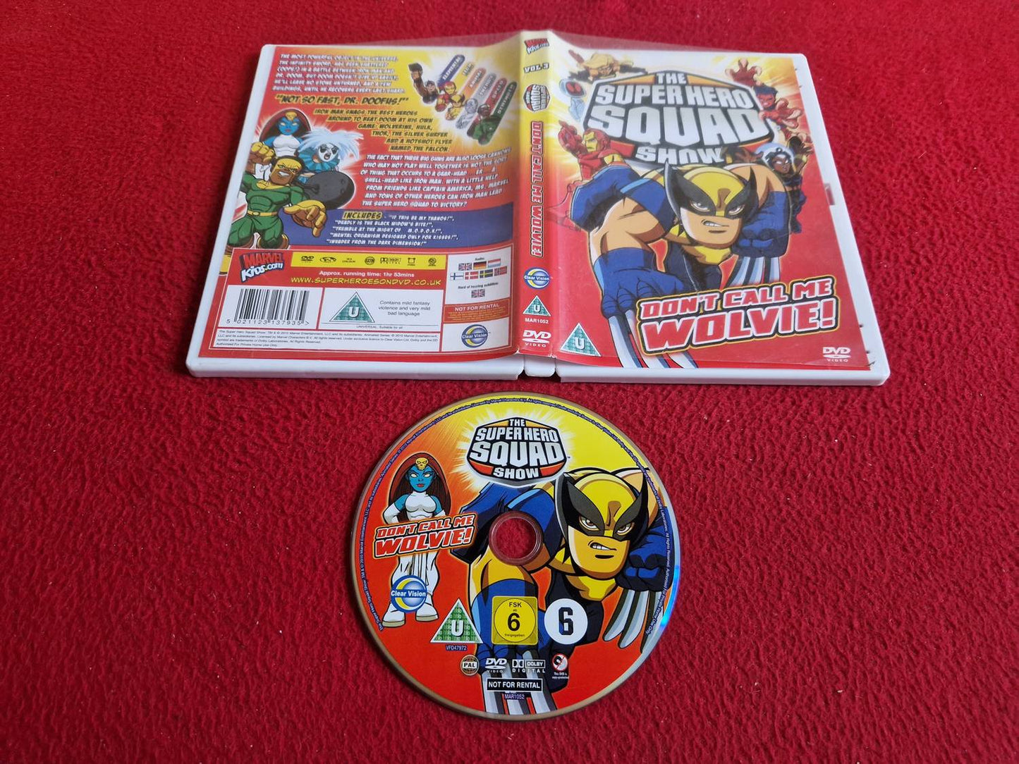 THE SUPERHERO SQUAD SHOW DON'T CALL ME WOLVIE DVD