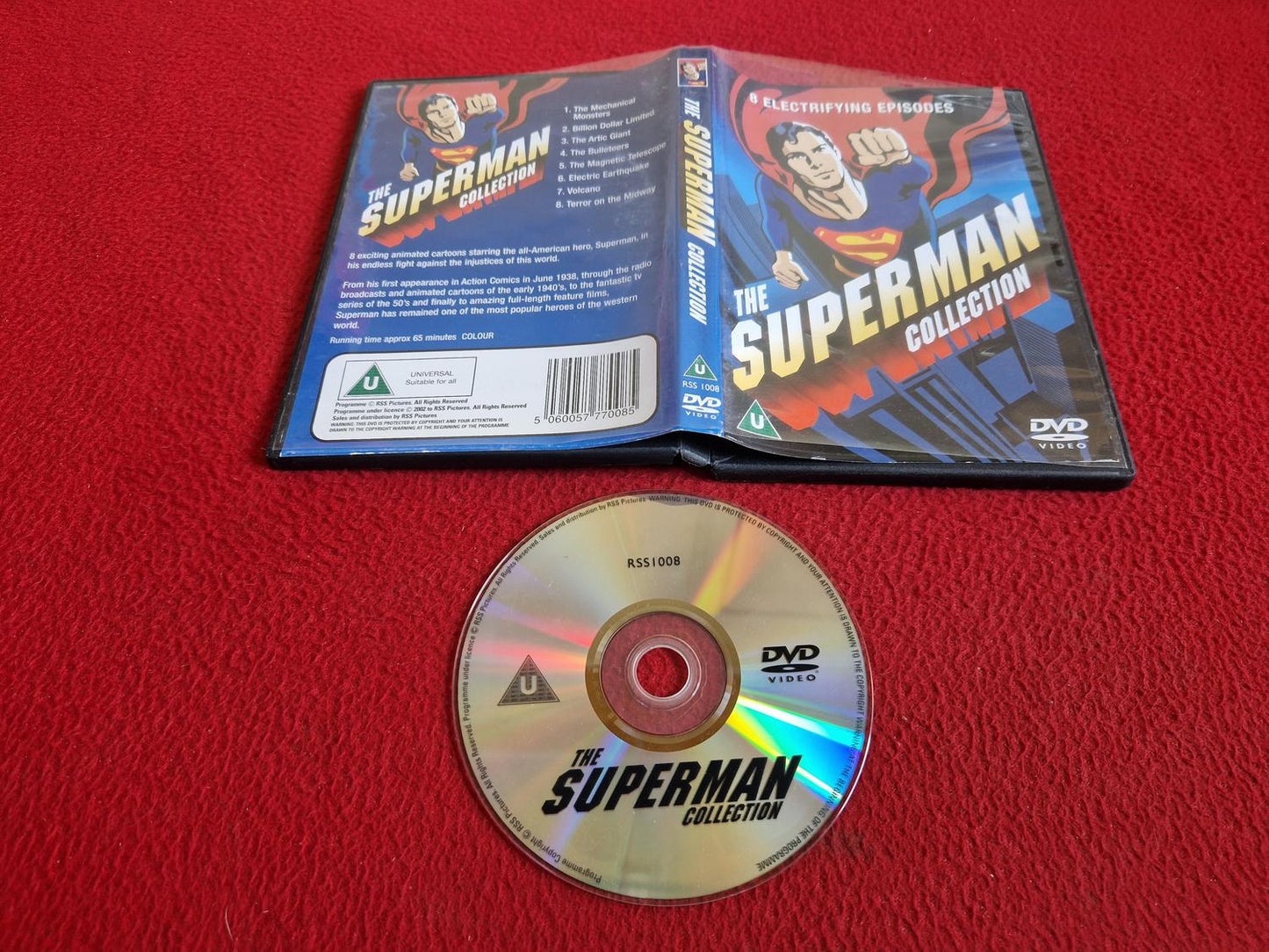 THE SUPERMAN COLLECTION 8 ELECTRIFYING EPOSODES DVD