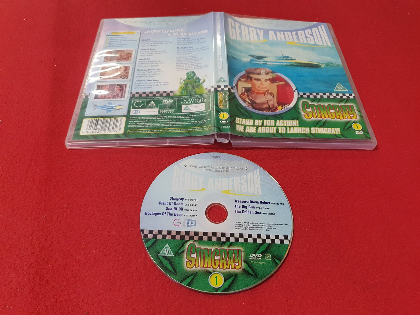 THE SUPERMARIONATION COILLECTION GERRY ANDERSON STINGRAY 1 till DVD