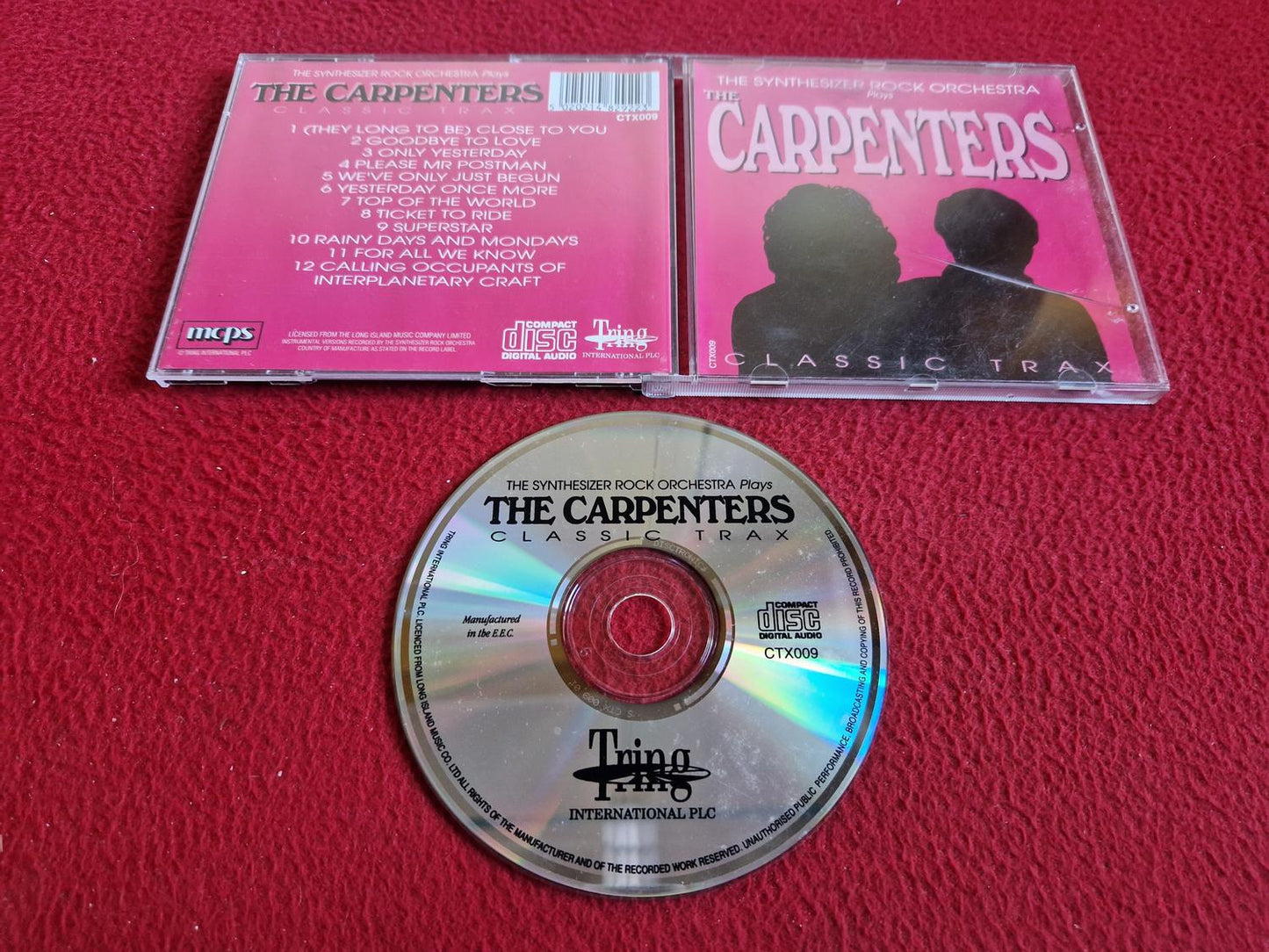 THE SYNTHESIZER ROCK ORCHESTRA PLAYS THE CARPENTERS CLASSIC TRAX CD