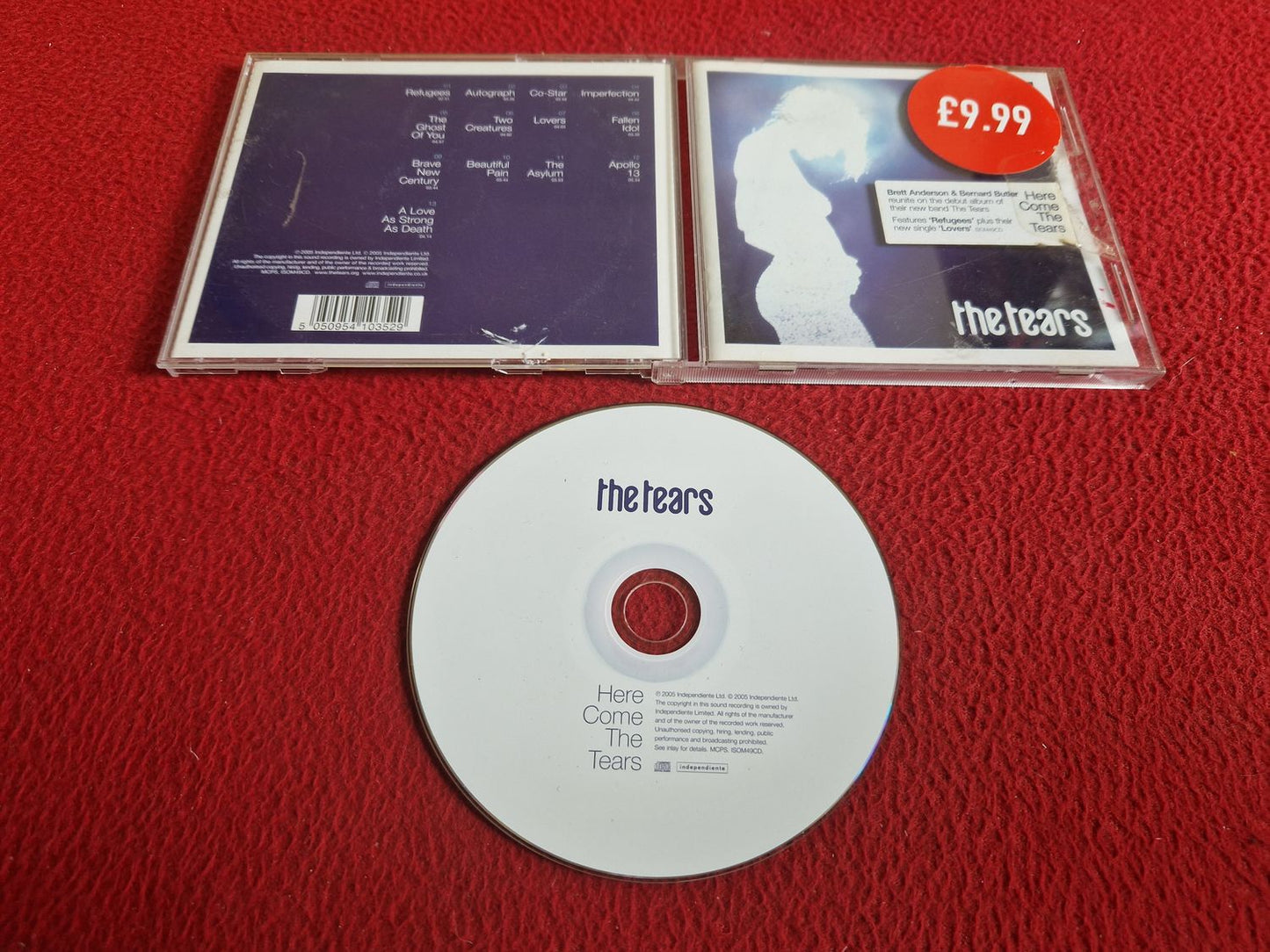THE TEARS HERE COME THE TEARS CD
