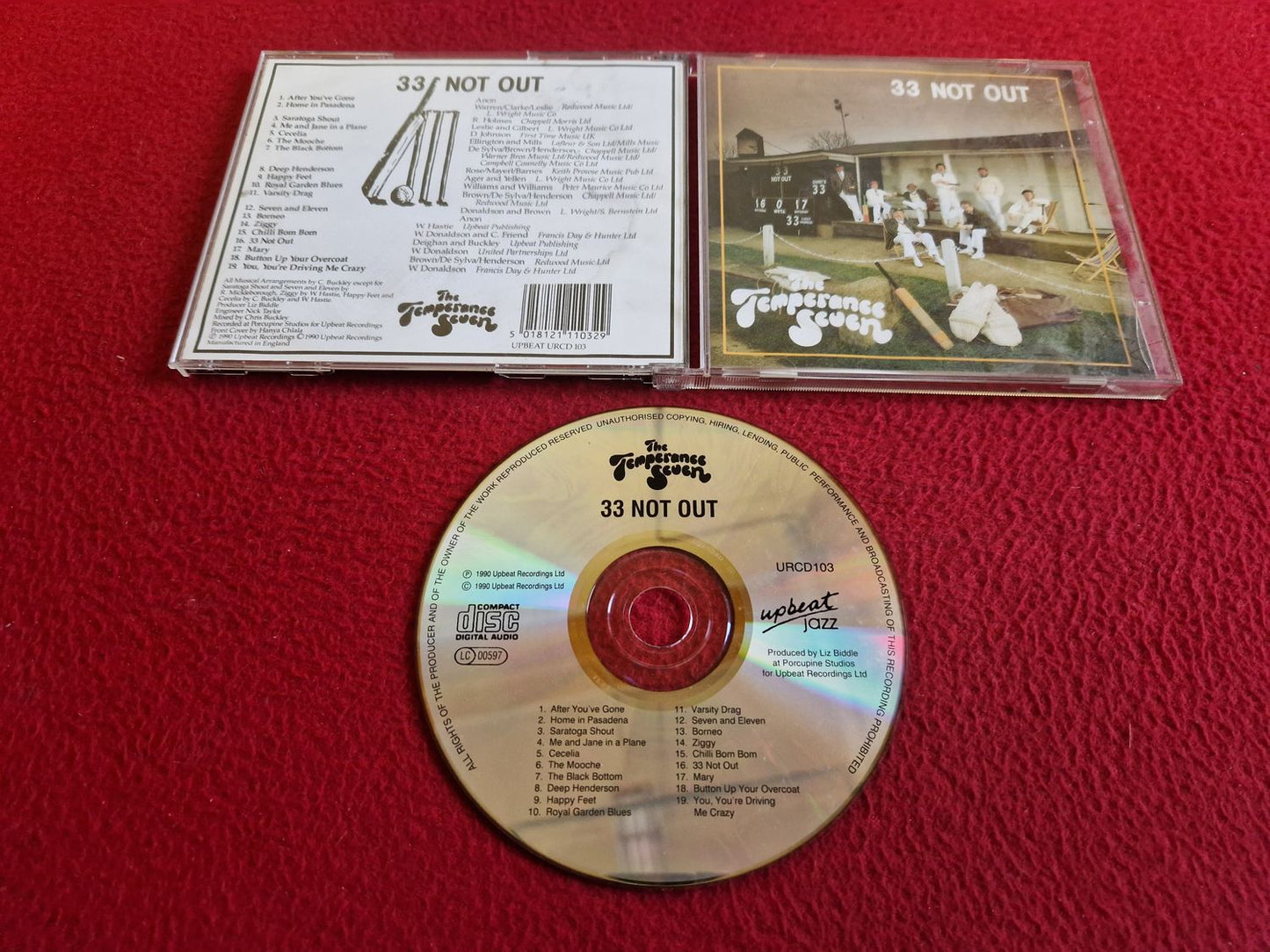 THE TEMPERANCE SEVEN 33 NOT OUT CD