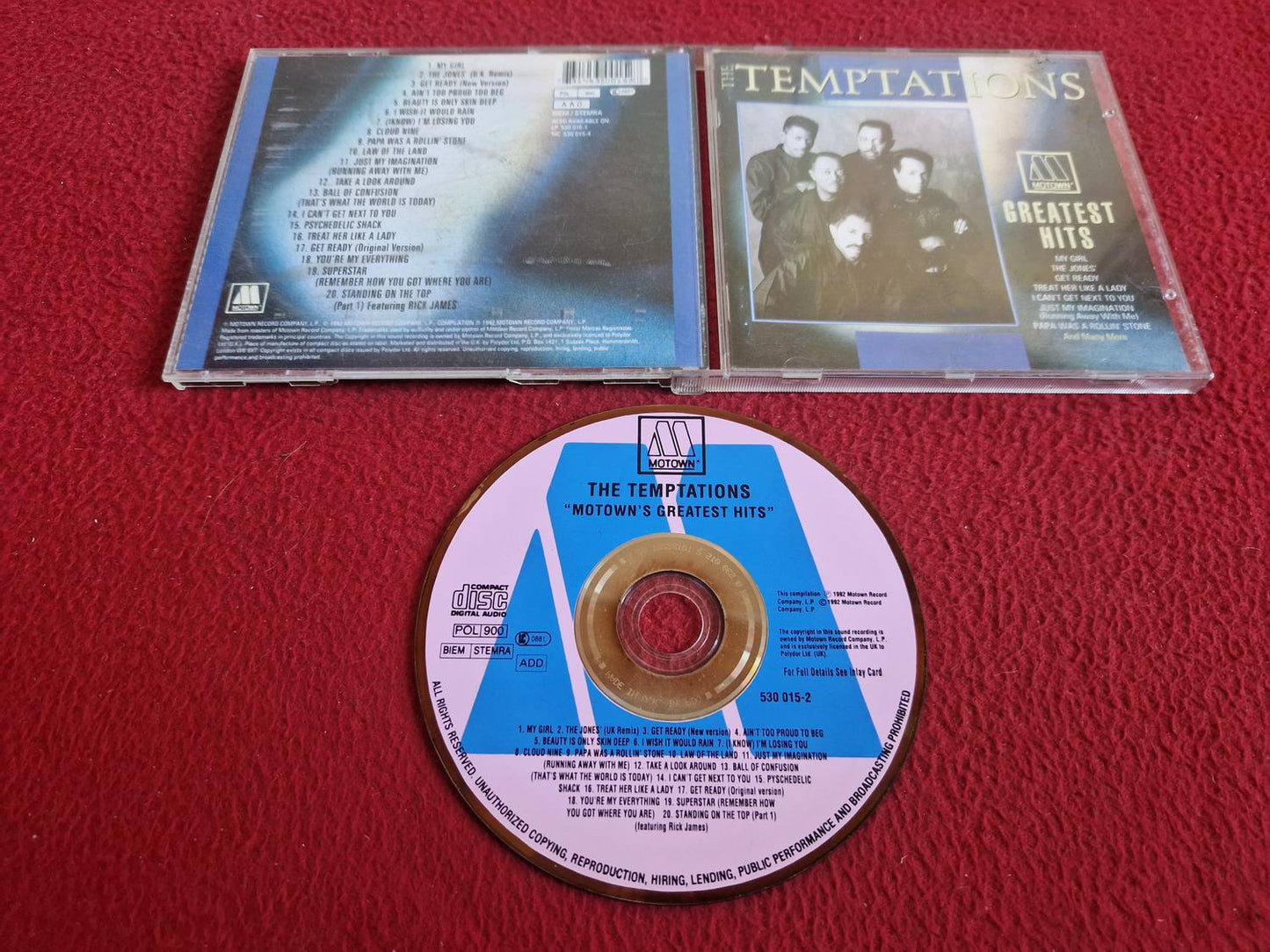 THE TEMPTATIONS MOTOWN'S GREATEST HITS CD