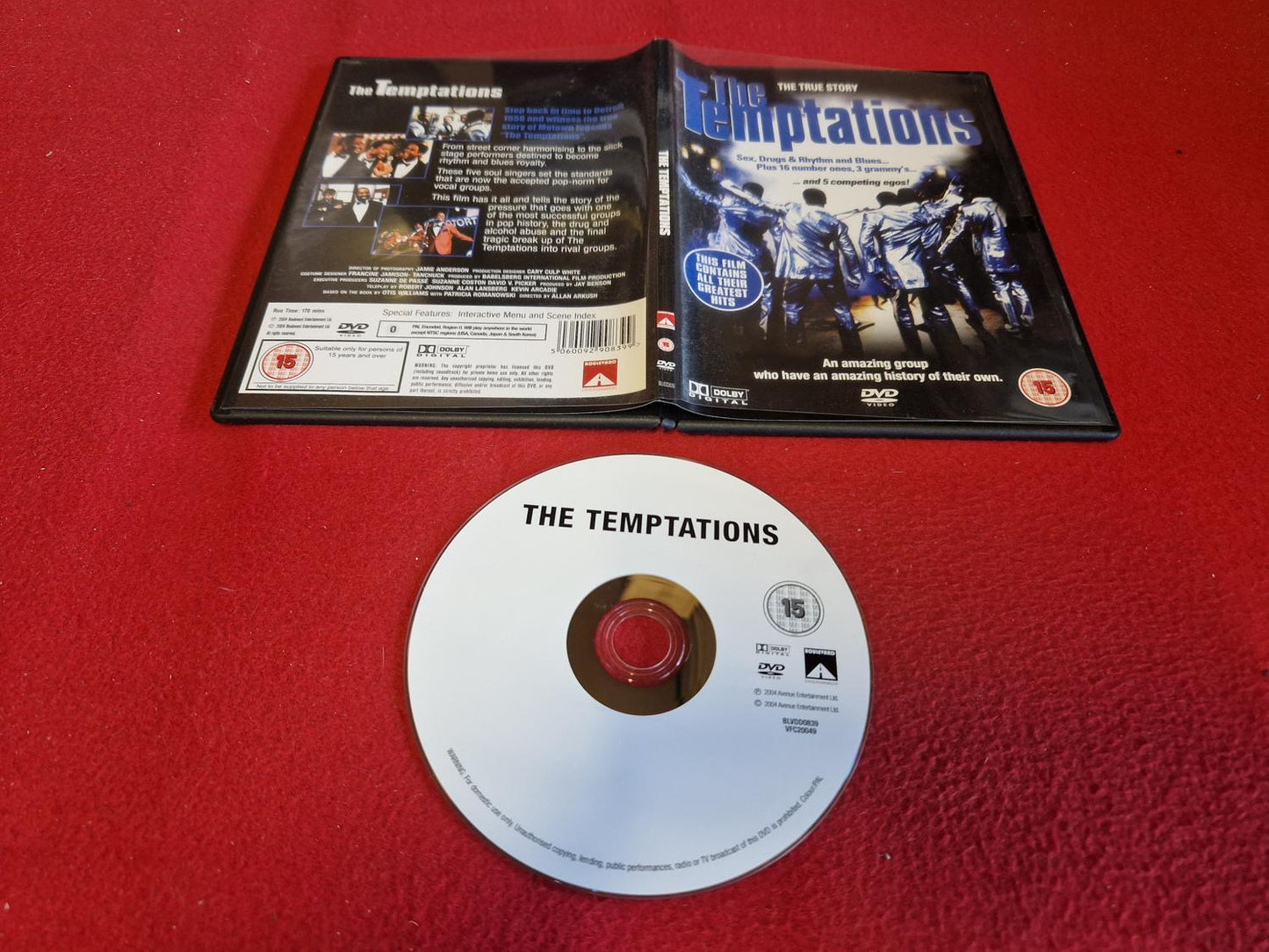 THE TEMPTATIONS till DVD