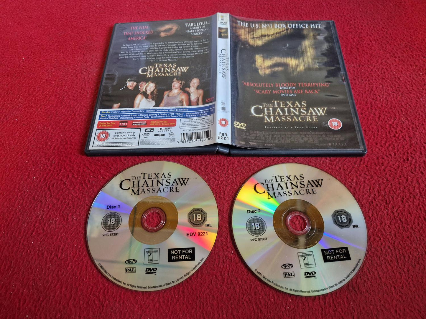 THE TEXAS CHAINSAW MASSACRE DVD
