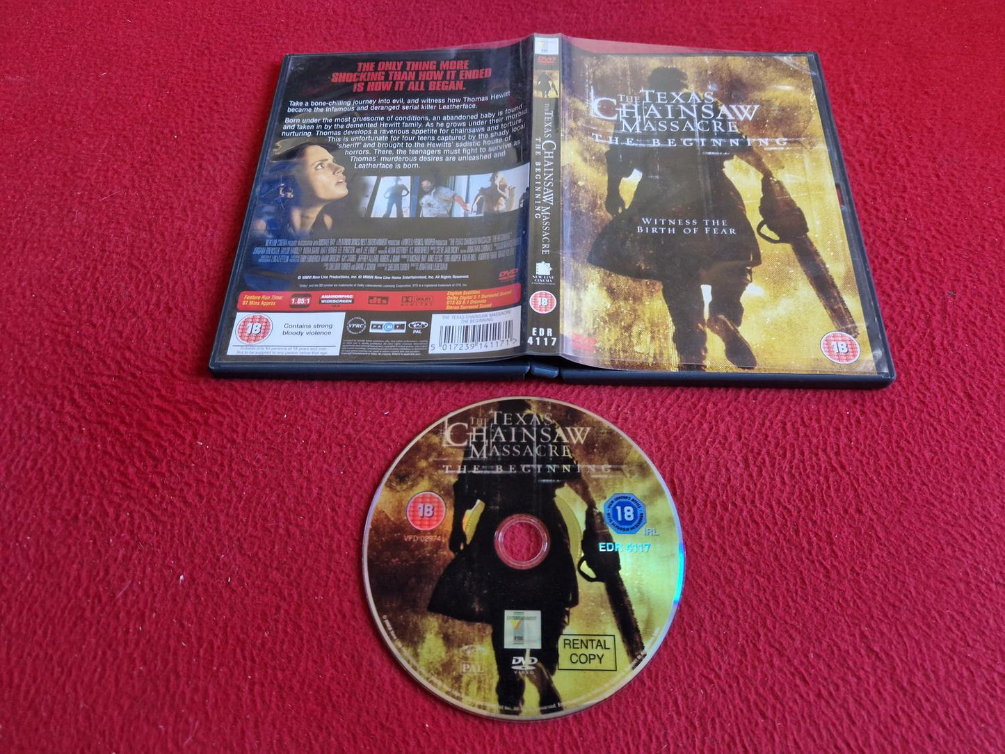 THE TEXAS CHAINSAW MASSACRE THE BEGINNING DVD