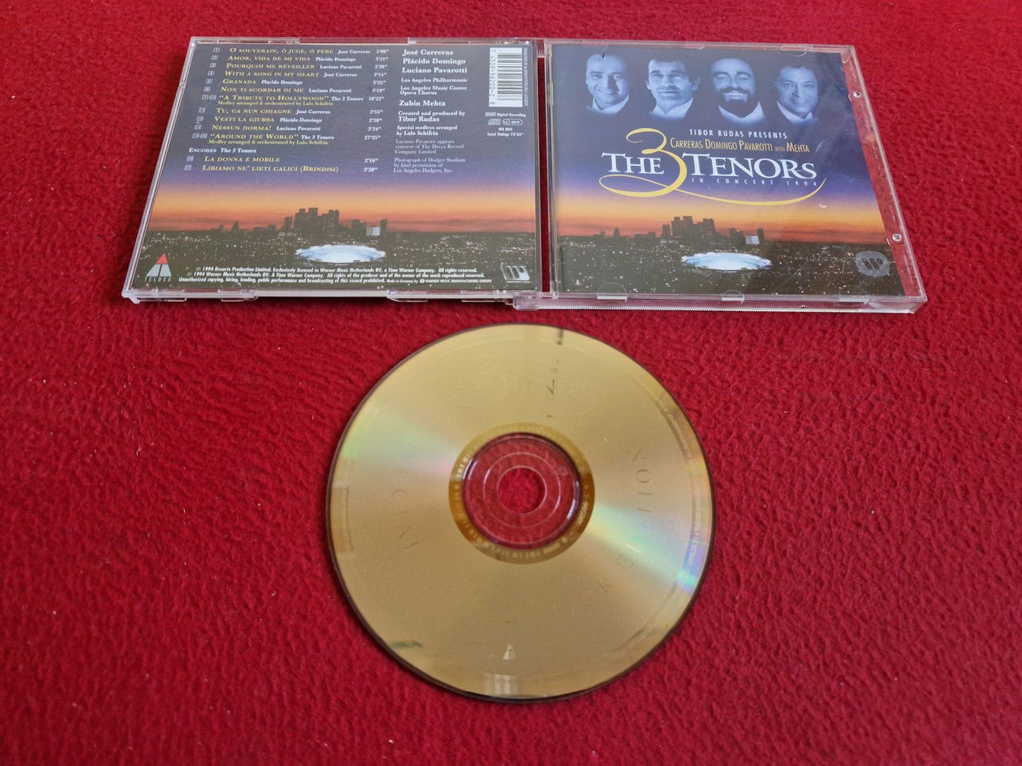 THE THREE TENORS IN CONCERT 1994 CD