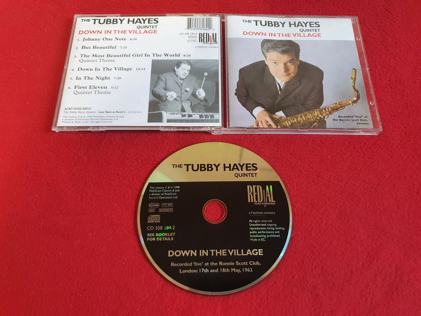 THE TUBBY HAYES QUINTET DOWN IN THE VILLAGE till CD
