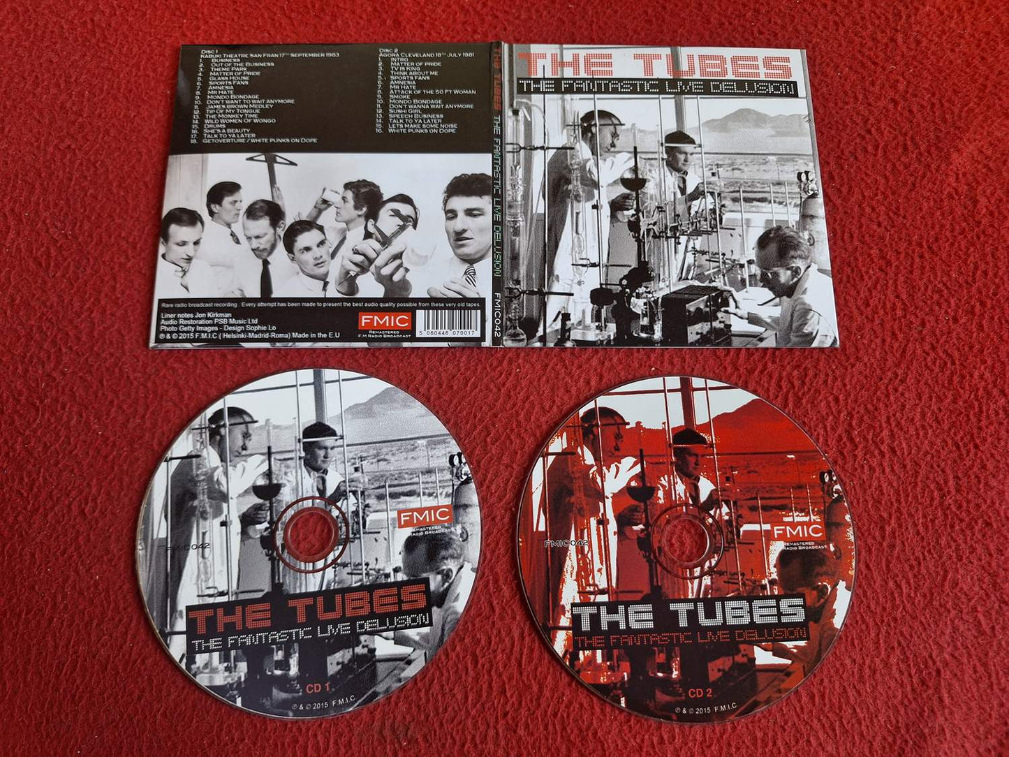 THE TUBES THE FANTASTIC LIVE DELUSION CD