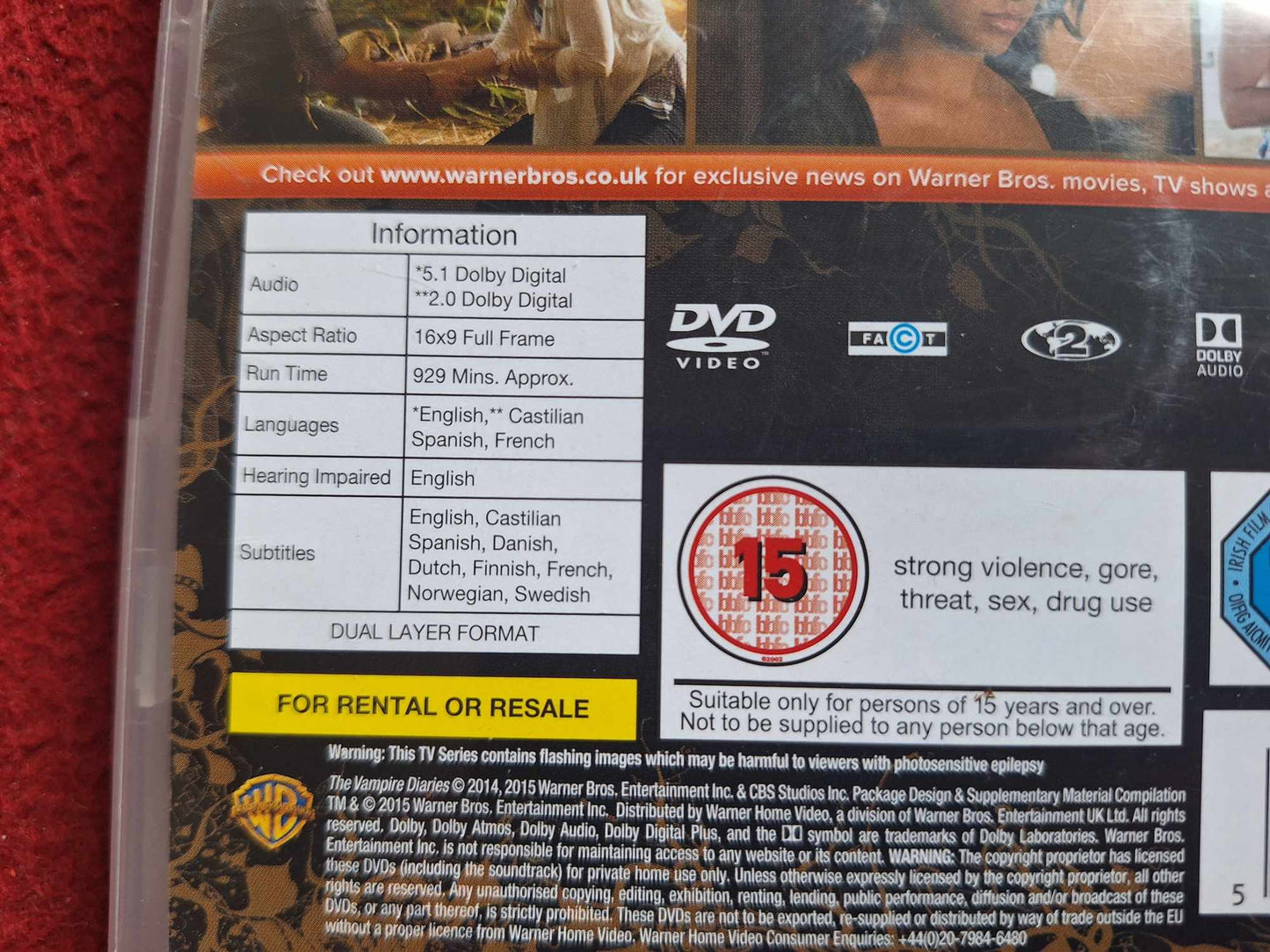 THE VAMPIRE DIARIES SEASON 6 BOX DVD