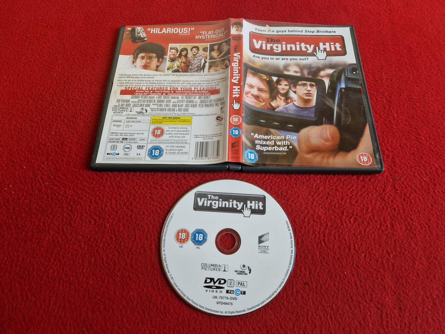 THE VIRGINITY HIT DVD