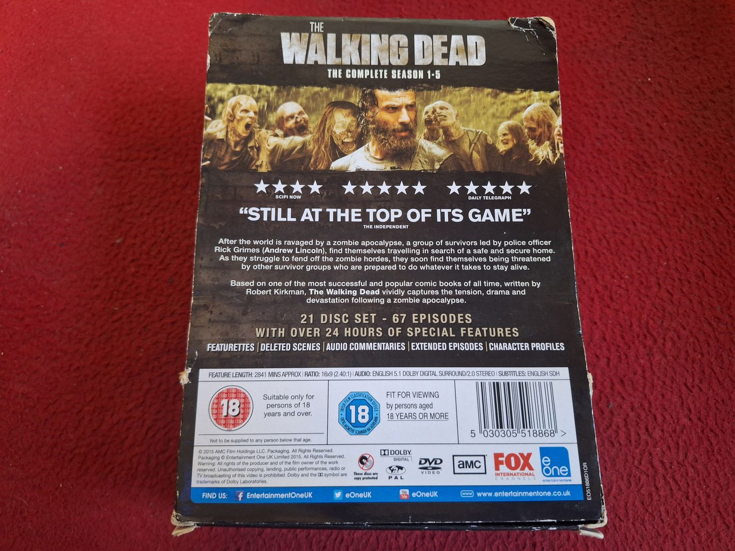 THE WALKING DEAD SEASON 1 - 5 BOX DVD