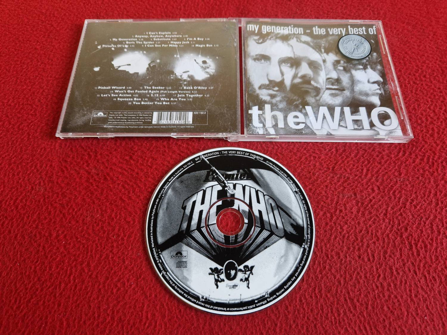 THE WHO MY GENERATION THE VERY BEST OF CD