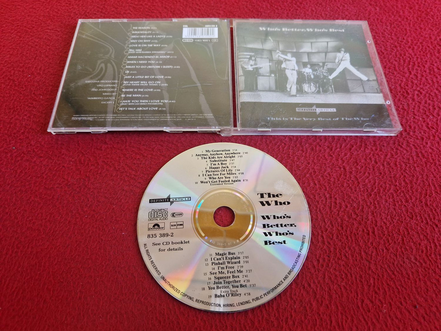 THE WHO WHO'S BETTER WHO'S BEST CD