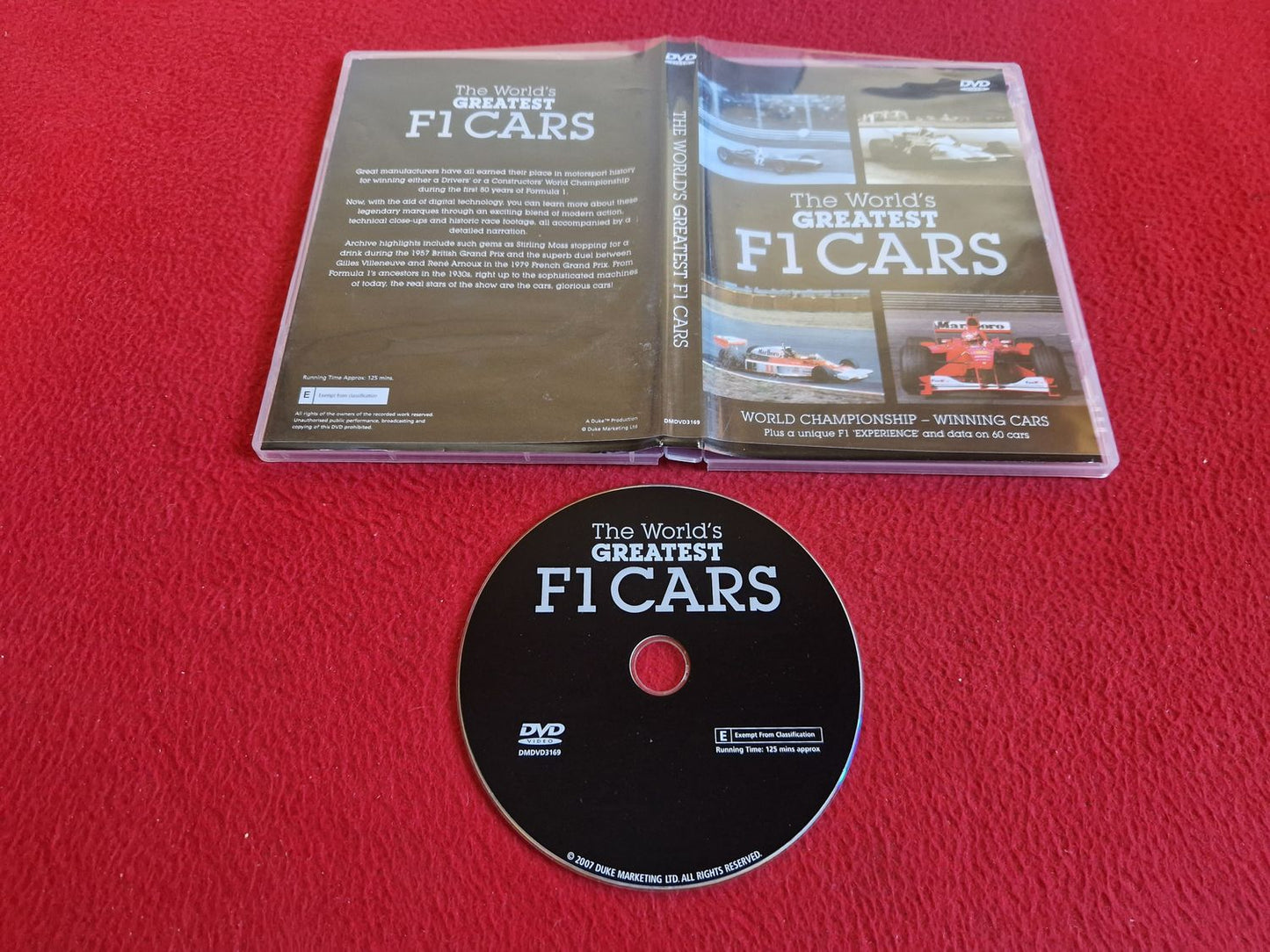 THE WORLD'S GREATEST F1 CARS DVD
