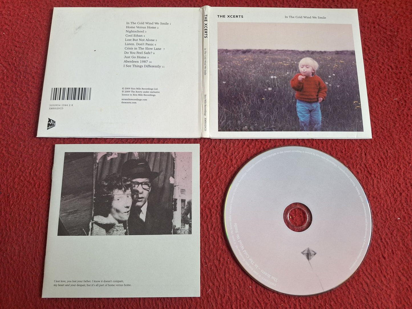 THE XCERTS IN THE COLD WIND WE SMILE CD