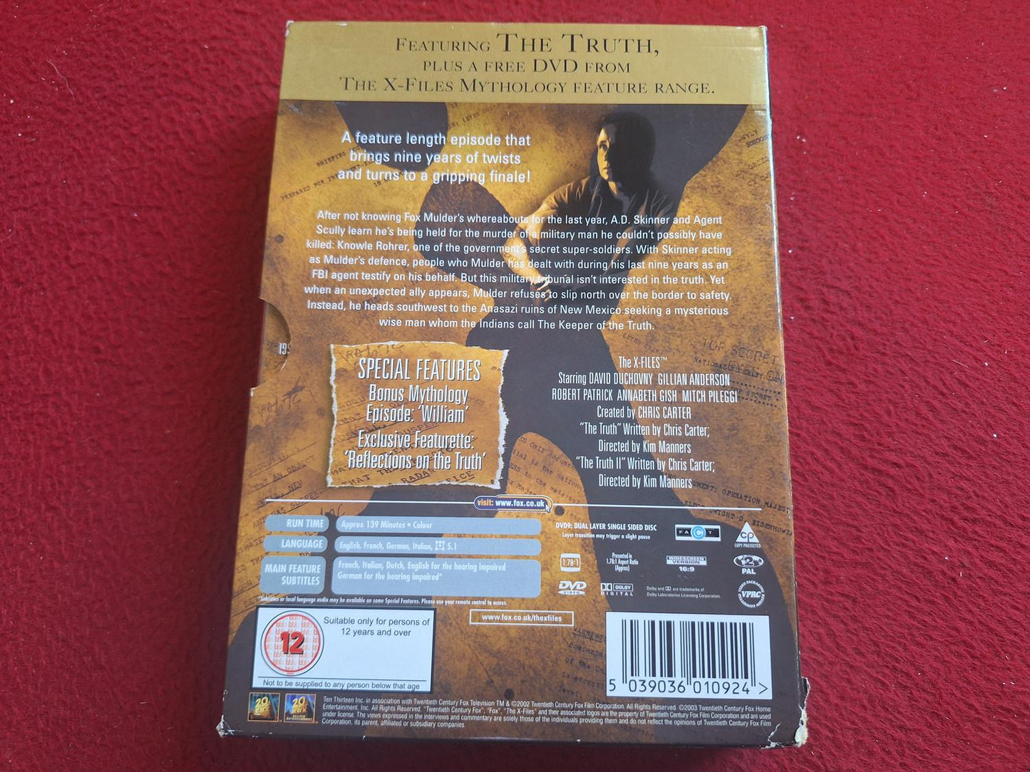 THE X FILES THE TRUTH SERIES FINALE + SPECIAL EDITION PACK BOX DVD