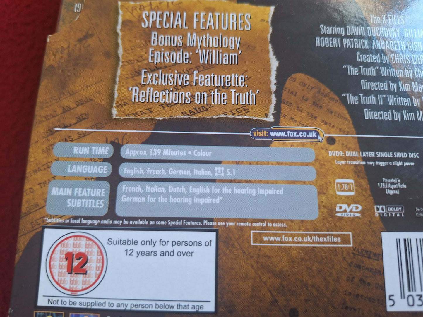 THE X FILES THE TRUTH SERIES FINALE + SPECIAL EDITION PACK BOX DVD