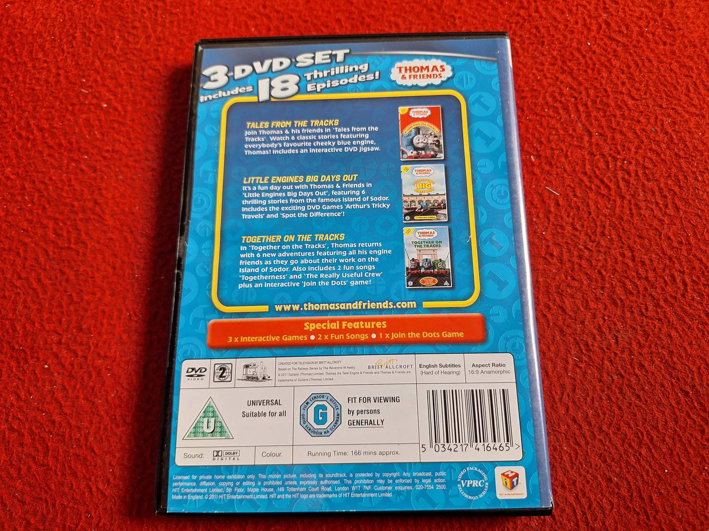 THOMAS & FRIENDS ADVENTURE PACK BOX DVD