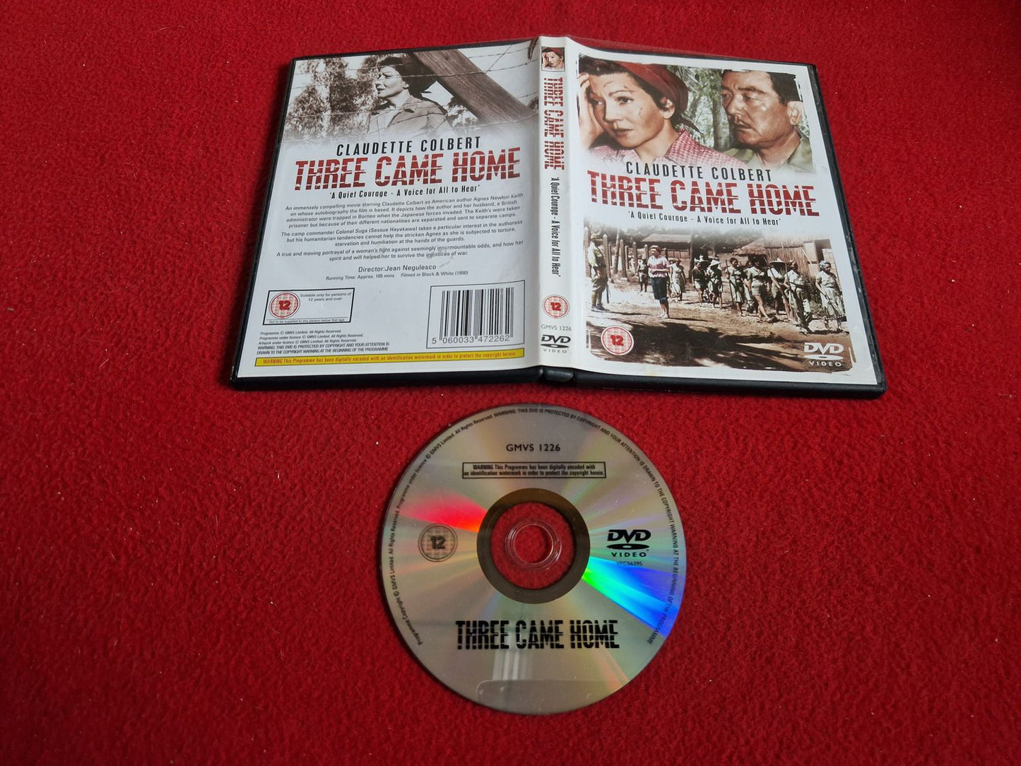 THREE CAME HOME DVD