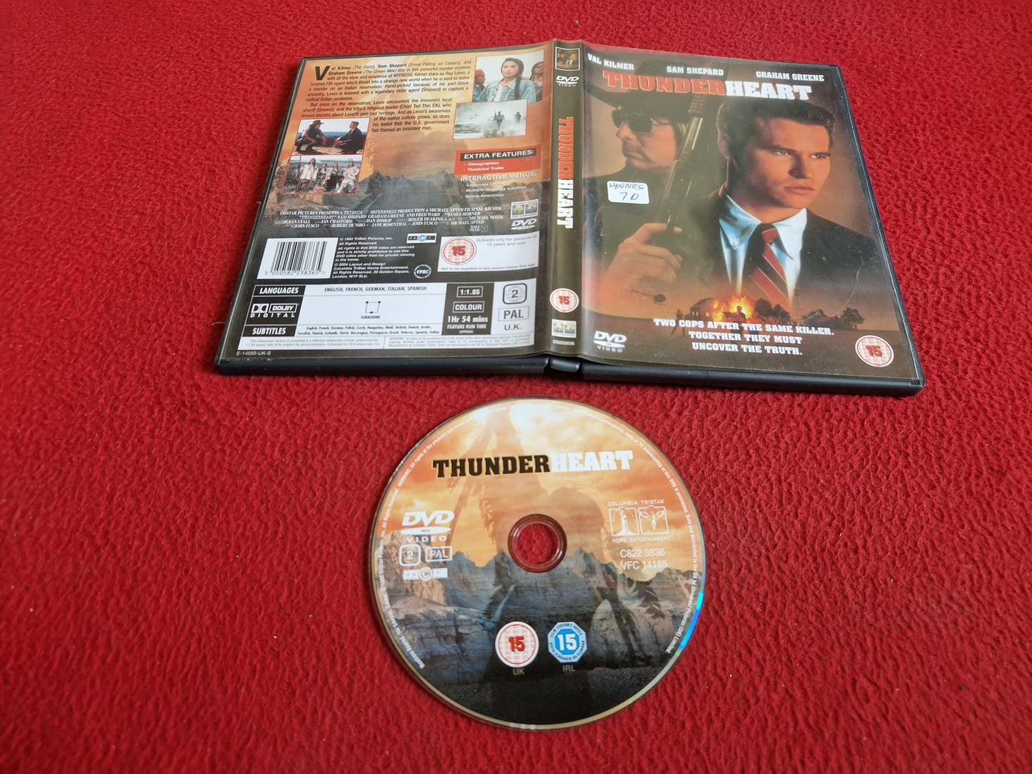 THUNDER HEART DVD
