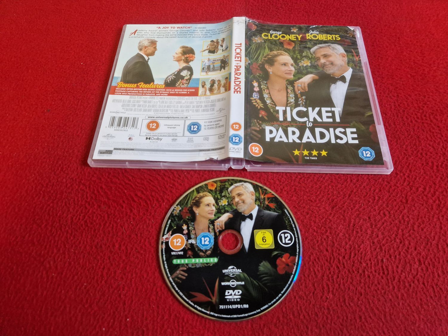 TICKET TO PARADISE DVD