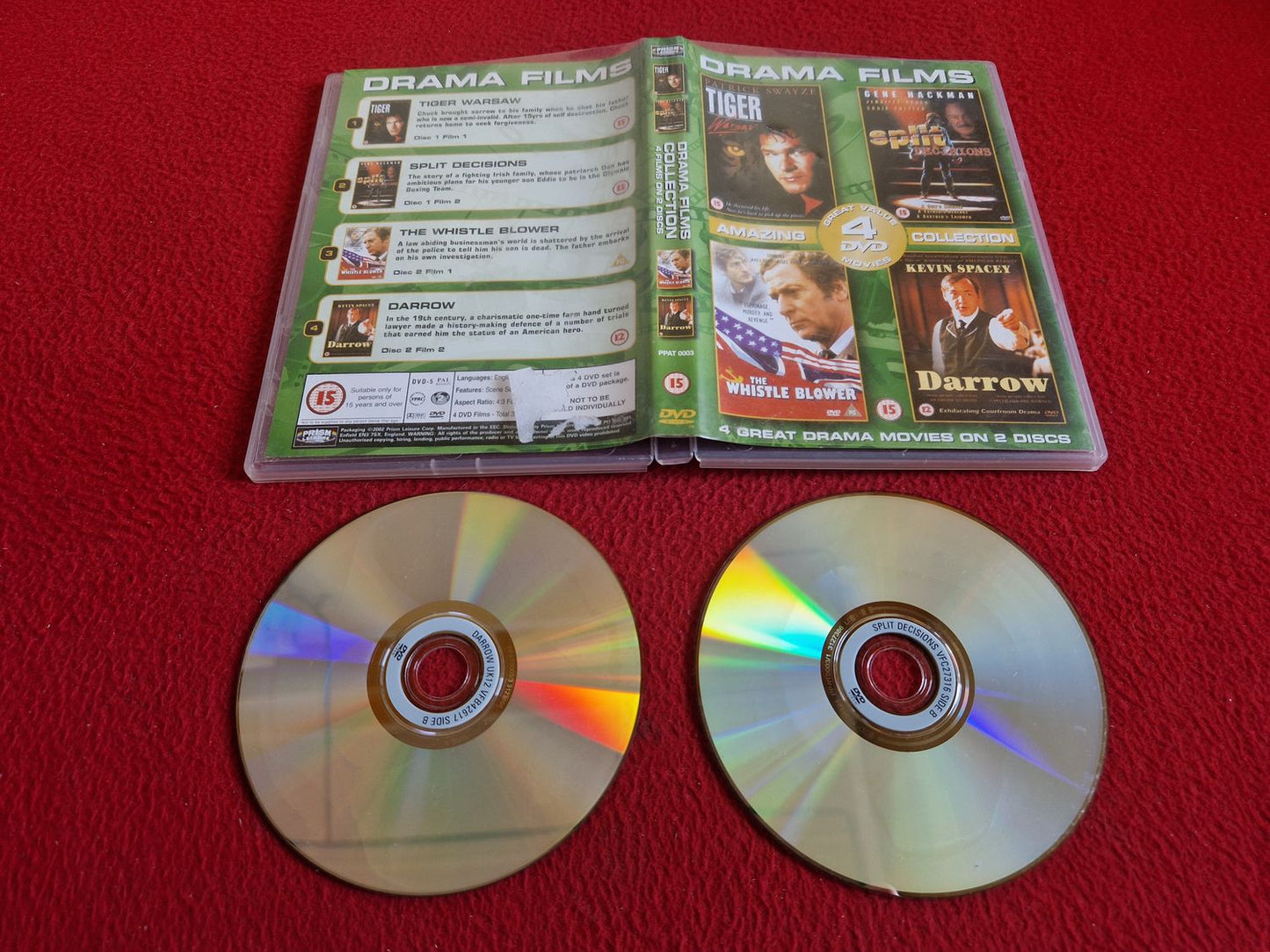 TIGER WARSAW / SPLIT DECISIONS / THE WHISTLE BLOWER / DARROW DVD