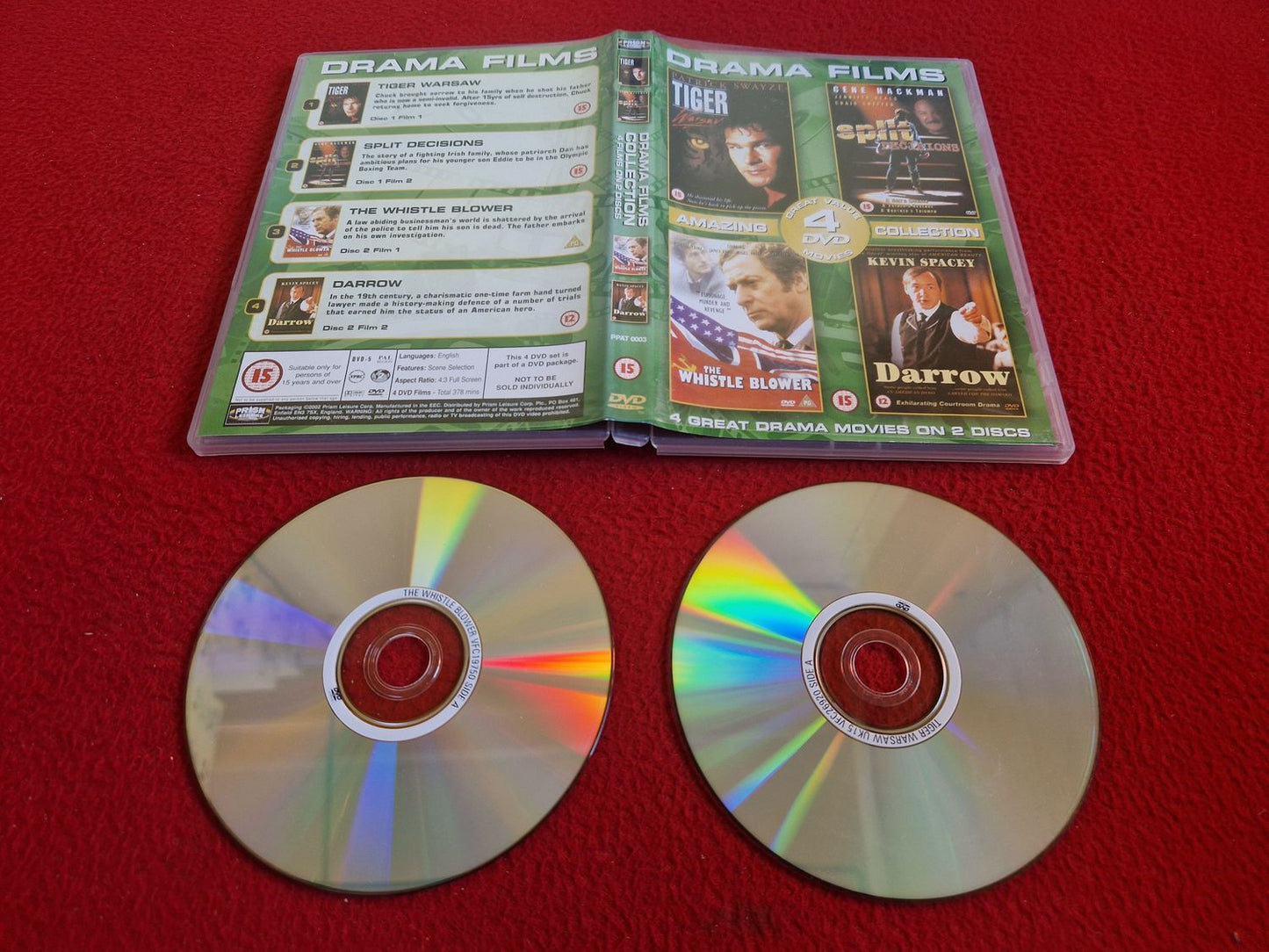 TIGER WARSAW / SPLIT DECISIONS / THE WHISTLE BLOWER / DARROW DVD