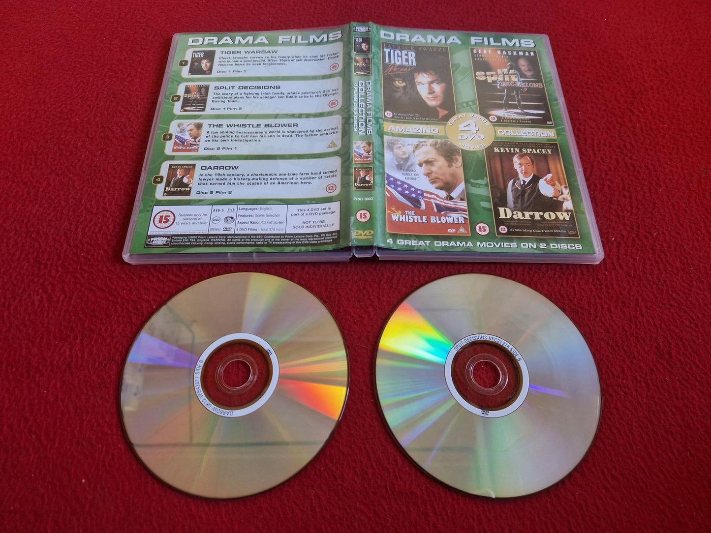 TIGER WARSAW / SPLIT DECISIONS / THE WHISTLE BLOWER / DARROW DVD