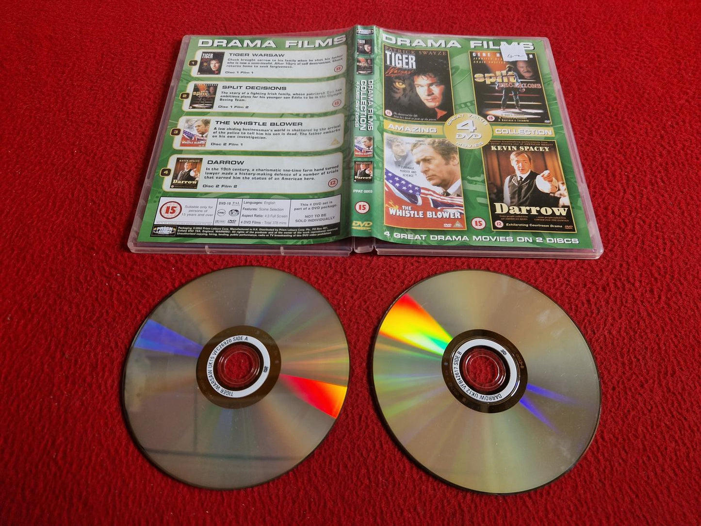 TIGER WARSAW / SPLIT DECISIONS / THE WHISTLE BLOWER / DARROW DVD