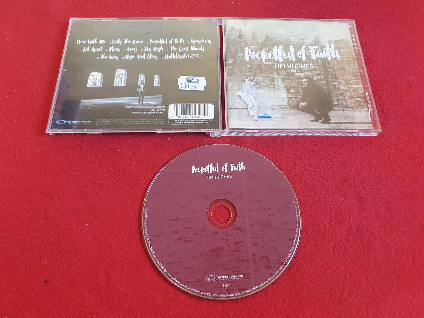 TIM HUGHES POCKETFUL OF FAITH till CD